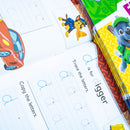 Paw Patrol Get set for school Activity 12 Books Collection Set (First Letters, Phonics, Writing, Numbers, Counting, Spelling, 100 Words, Fun With Numbers, Telling the Time, Left right up down & More)