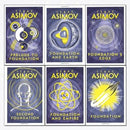 Isaac Asimov Foundation Series 6 Books Collection Set - Foundation Foundation And Empire Second Fo.. - books 4 people